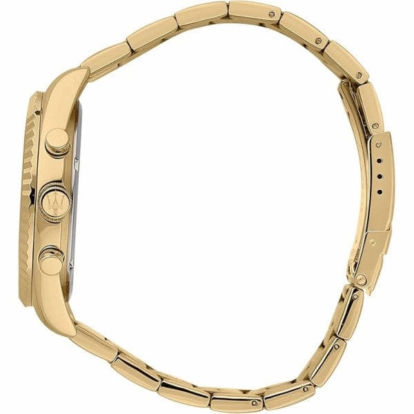 Maserati Competizione 43mm Multifunction Gold Chronograph