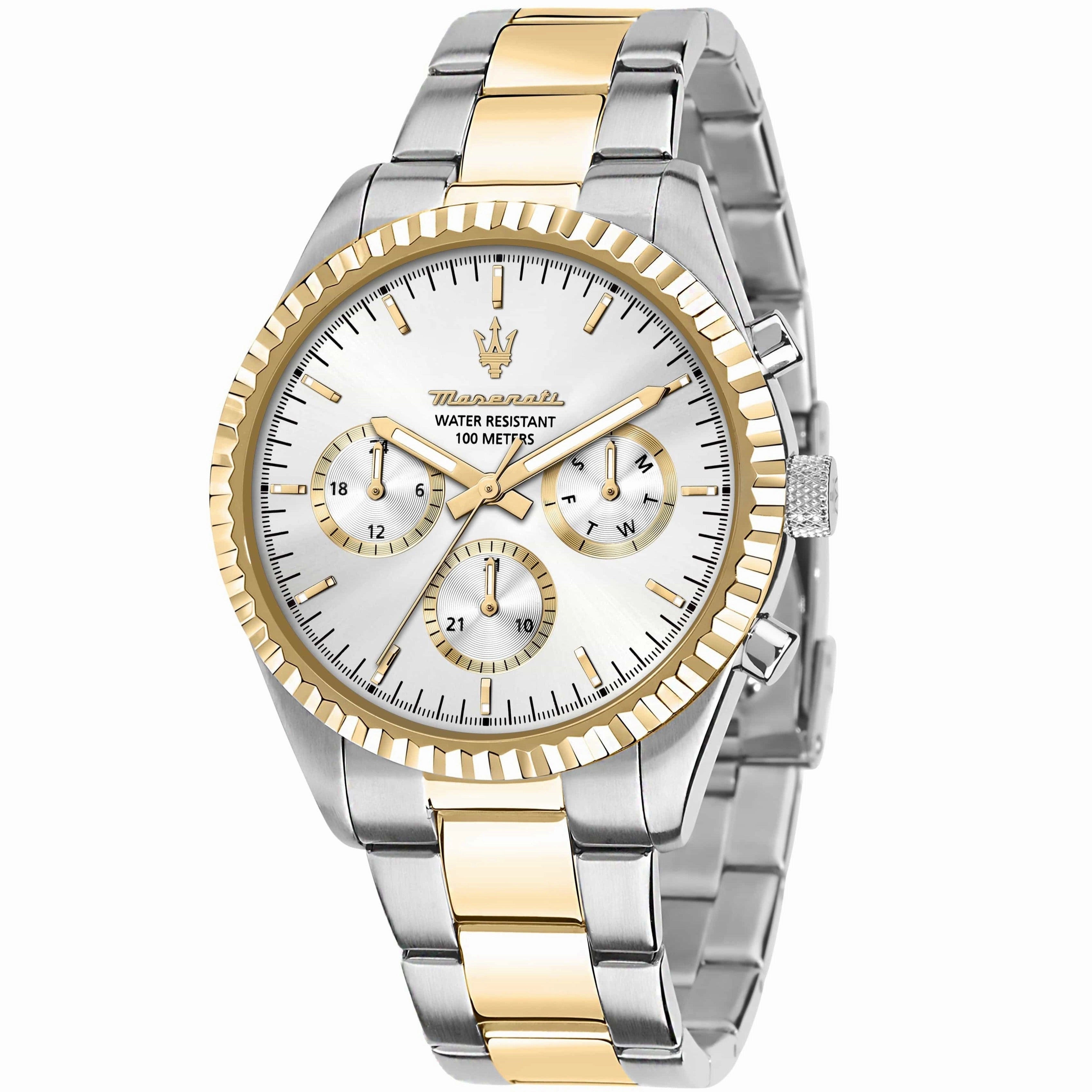 Maserati Competizione 43mm Multifunction Two Tone Chronograph