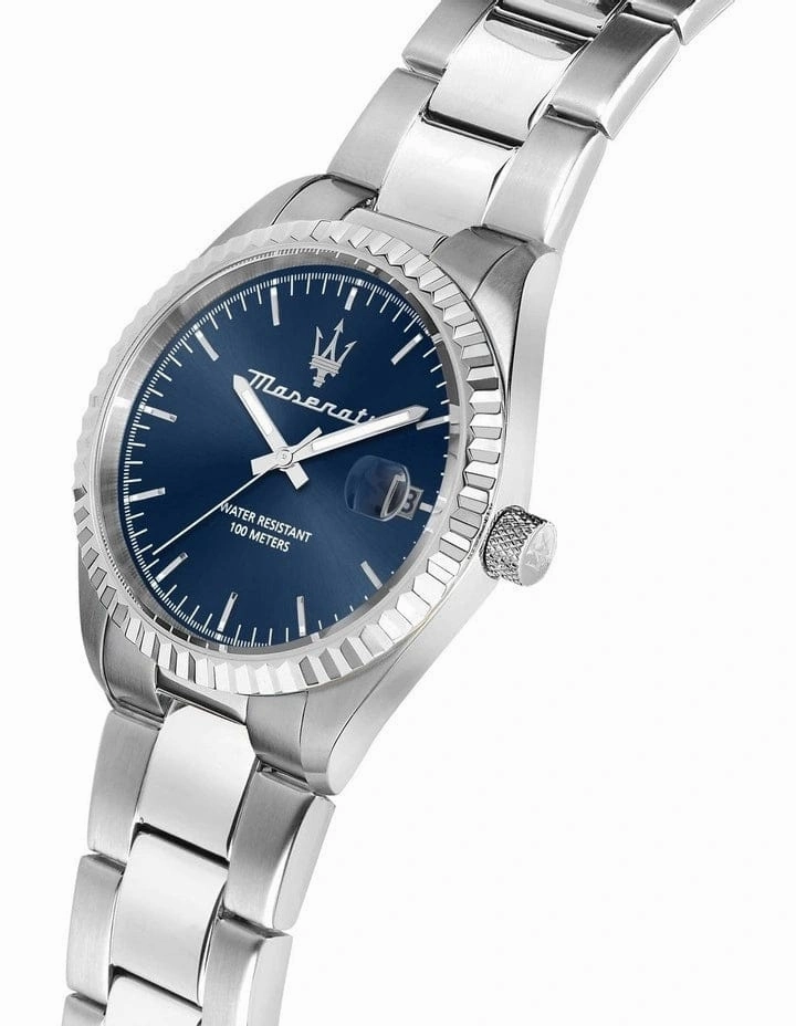 Maserati Competizione 43mm Silver Stainless Steel Watch