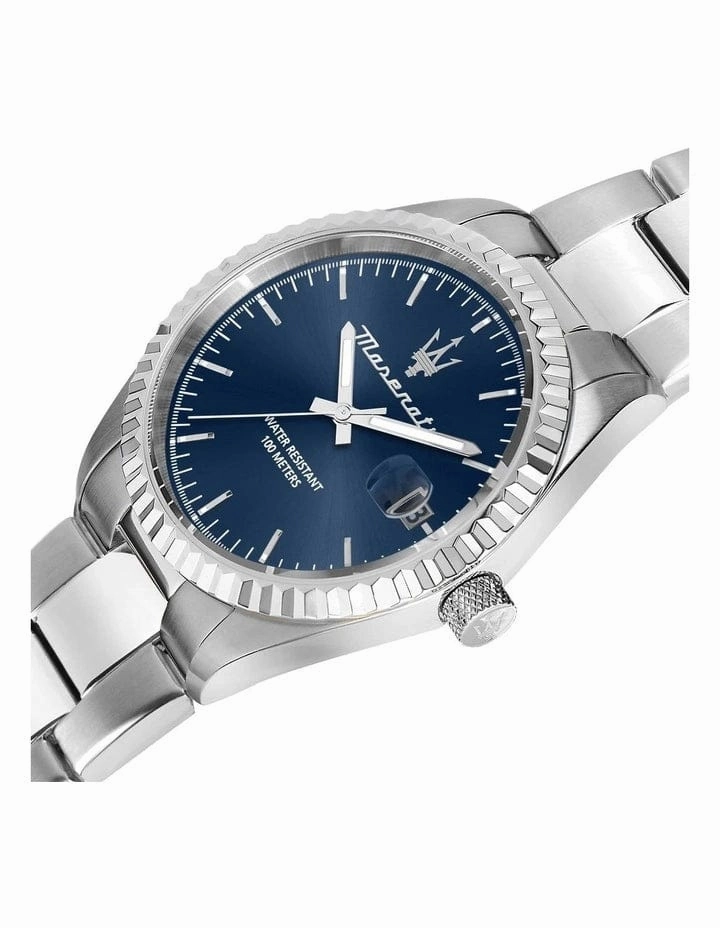Maserati Competizione 43mm Silver Stainless Steel Watch