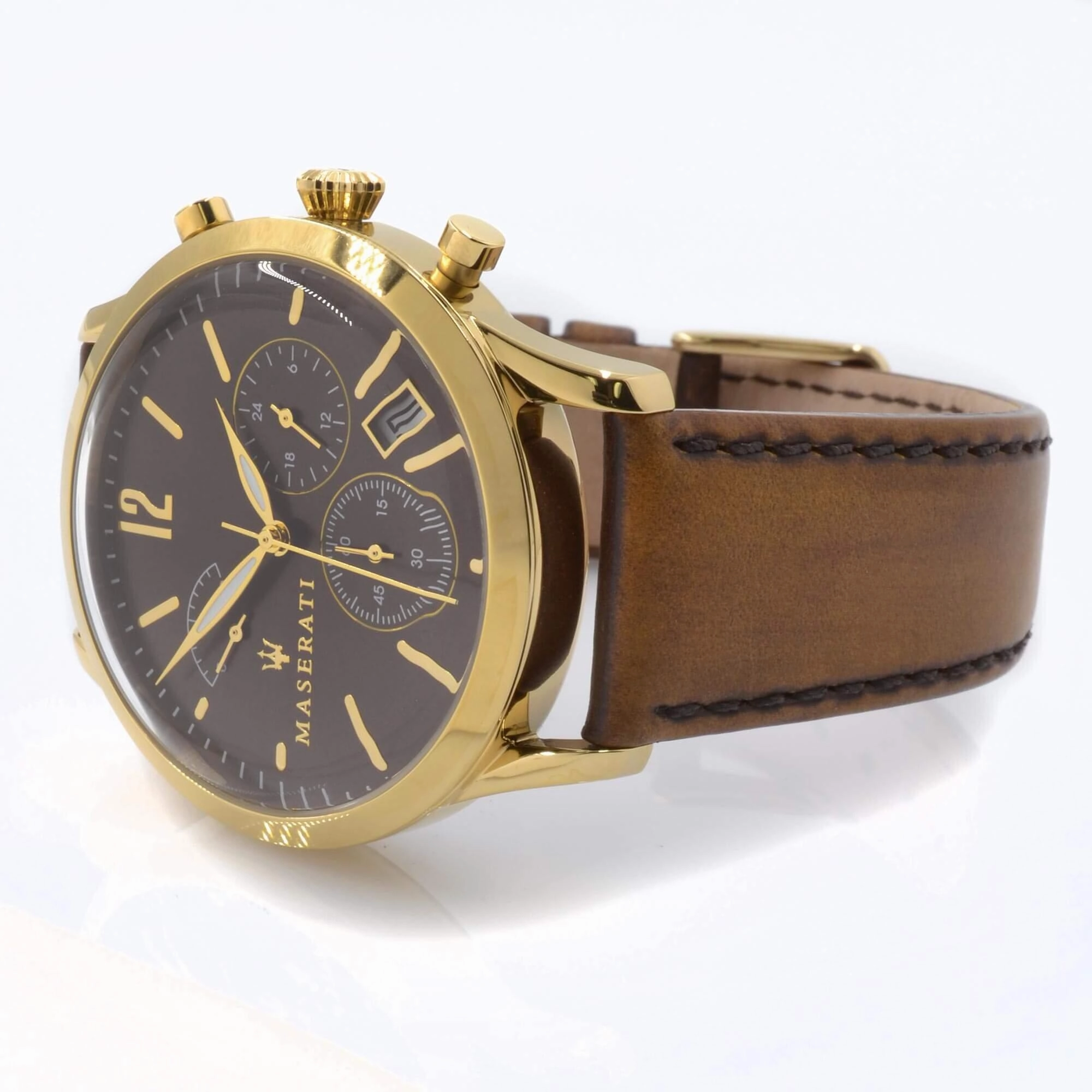 Maserati Men's Chronograph Watch - Tradizione Quartz Brown Dial | R8871625001