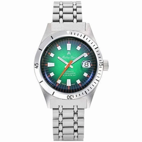 Mathey Tissot Men's Watch - Mergulhador Automatic Green Dial Steel Bracelet | MRG2