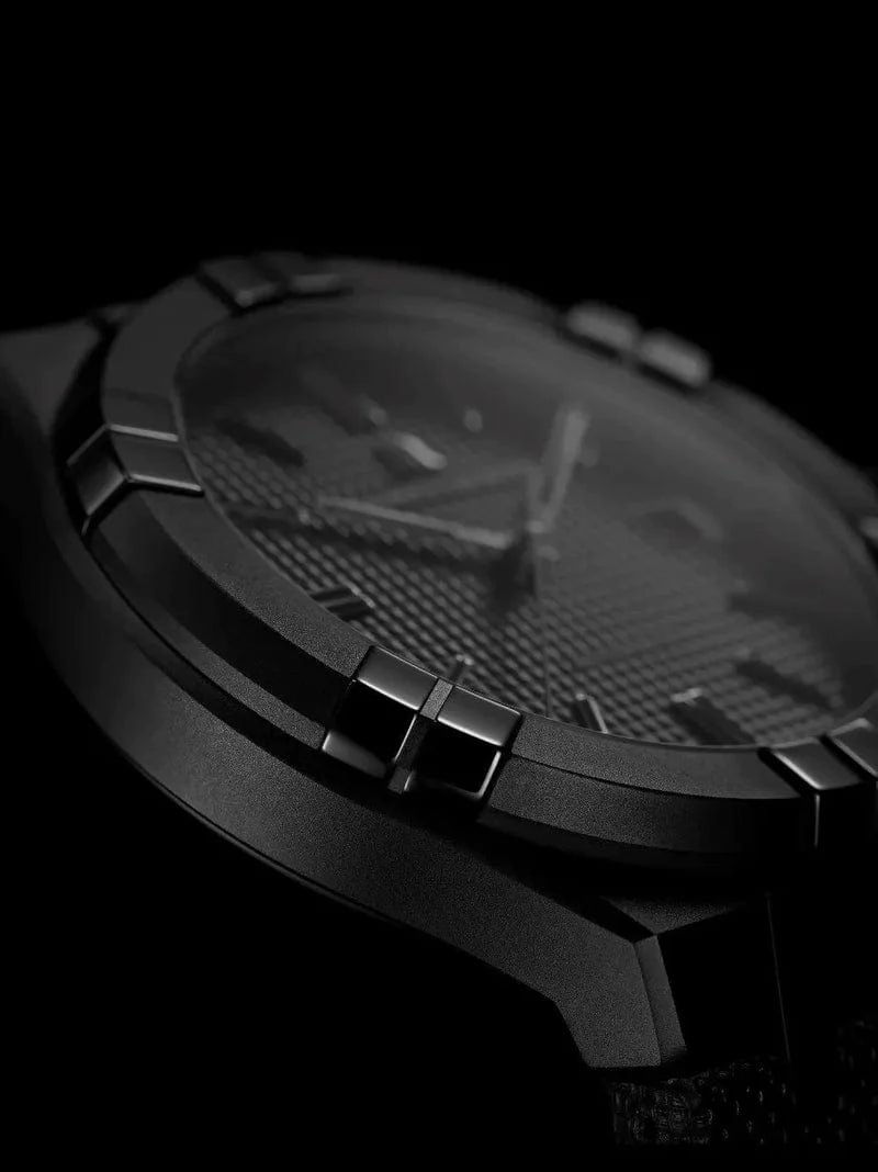 Maurice Lacroix AIKON Black Clou De Paris Authentic Watch Full Black
