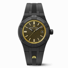 Maurice Lacroix Aikon Tide Kotc Gents Black  Rubber Watch