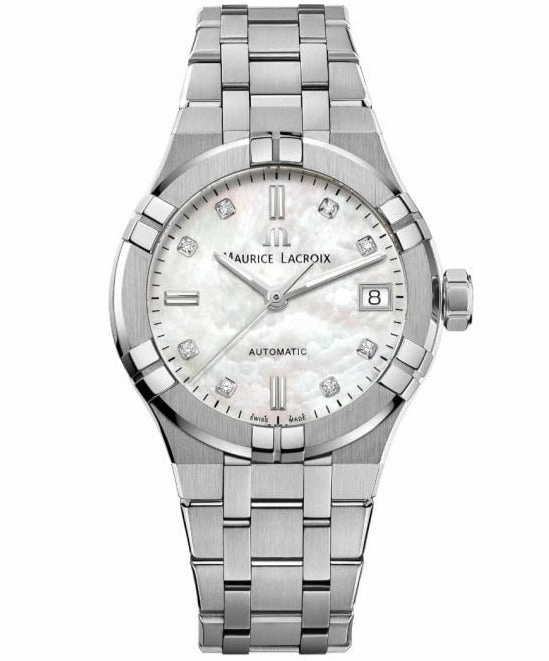Maurice Lacroix Automatic Date 35mm Authentic Watch Mother of Pearl