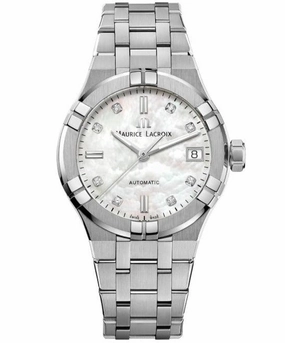 Maurice Lacroix Automatic Date 35mm Authentic Watch Mother of Pearl