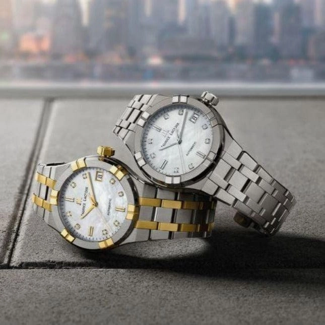 Maurice Lacroix Automatic Date 35mm Authentic Watch Mother of Pearl