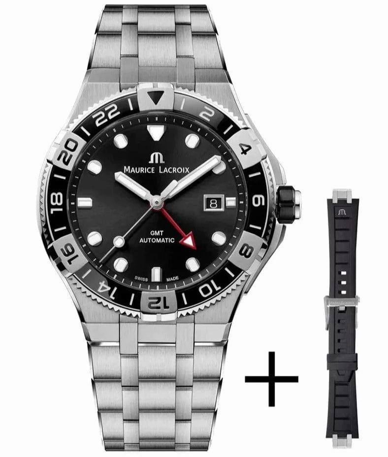 Maurice Lacroix Swiss-Made Aikon Automatic Venturer GMT 43mm Authentic Watch