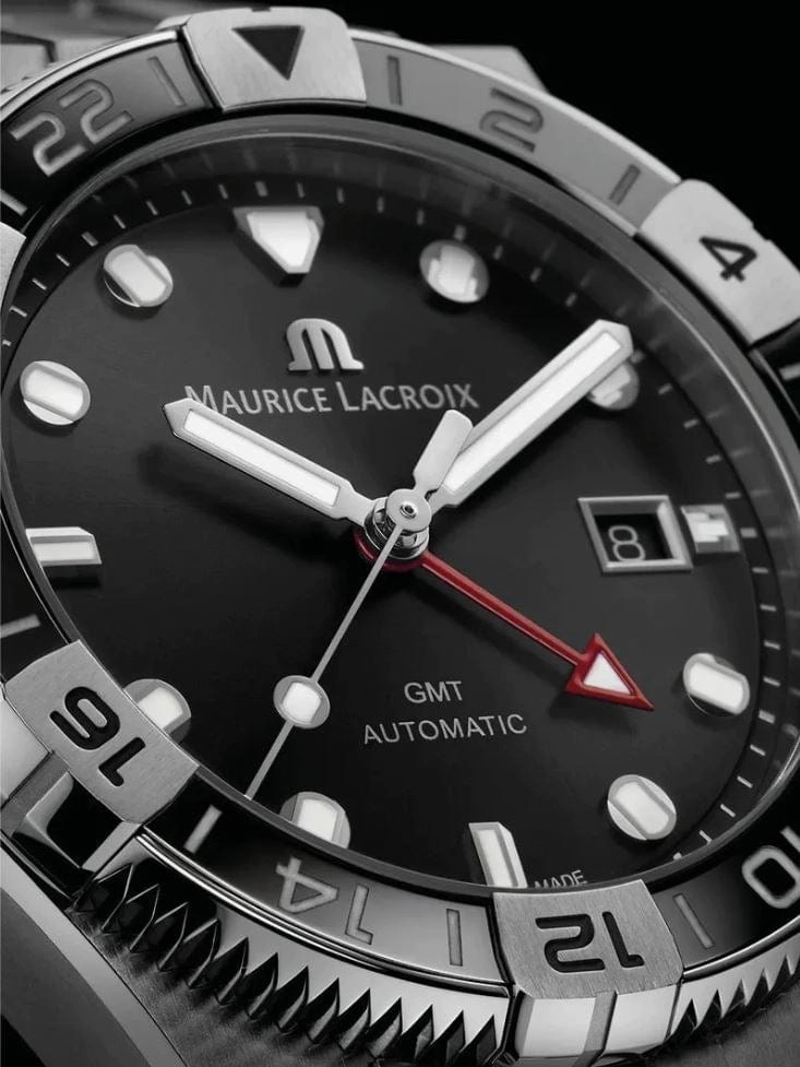 Maurice Lacroix Swiss-Made Aikon Automatic Venturer GMT 43mm Authentic Watch