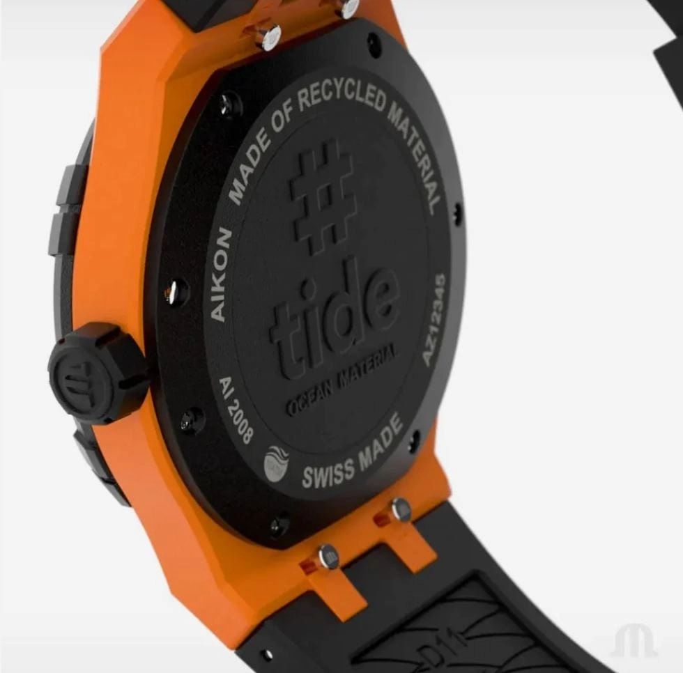 Maurice Lacroix Swiss-made AIKON #Tide Date 40mm Authentic Watch Orange