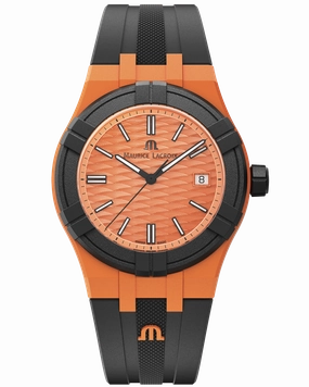 Maurice Lacroix Swiss-made AIKON #Tide Date 40mm Authentic Watch Orange