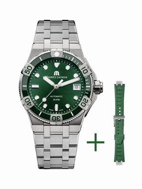 Maurice Lacroix Swiss-Made Aikon Venturer 38mm Green/Steel Watch