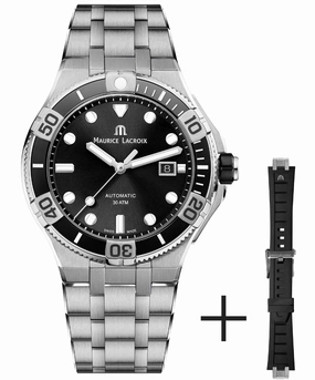 Maurice Lacroix Swiss-made Aikon Venturer 43mm Black/Steel Watch