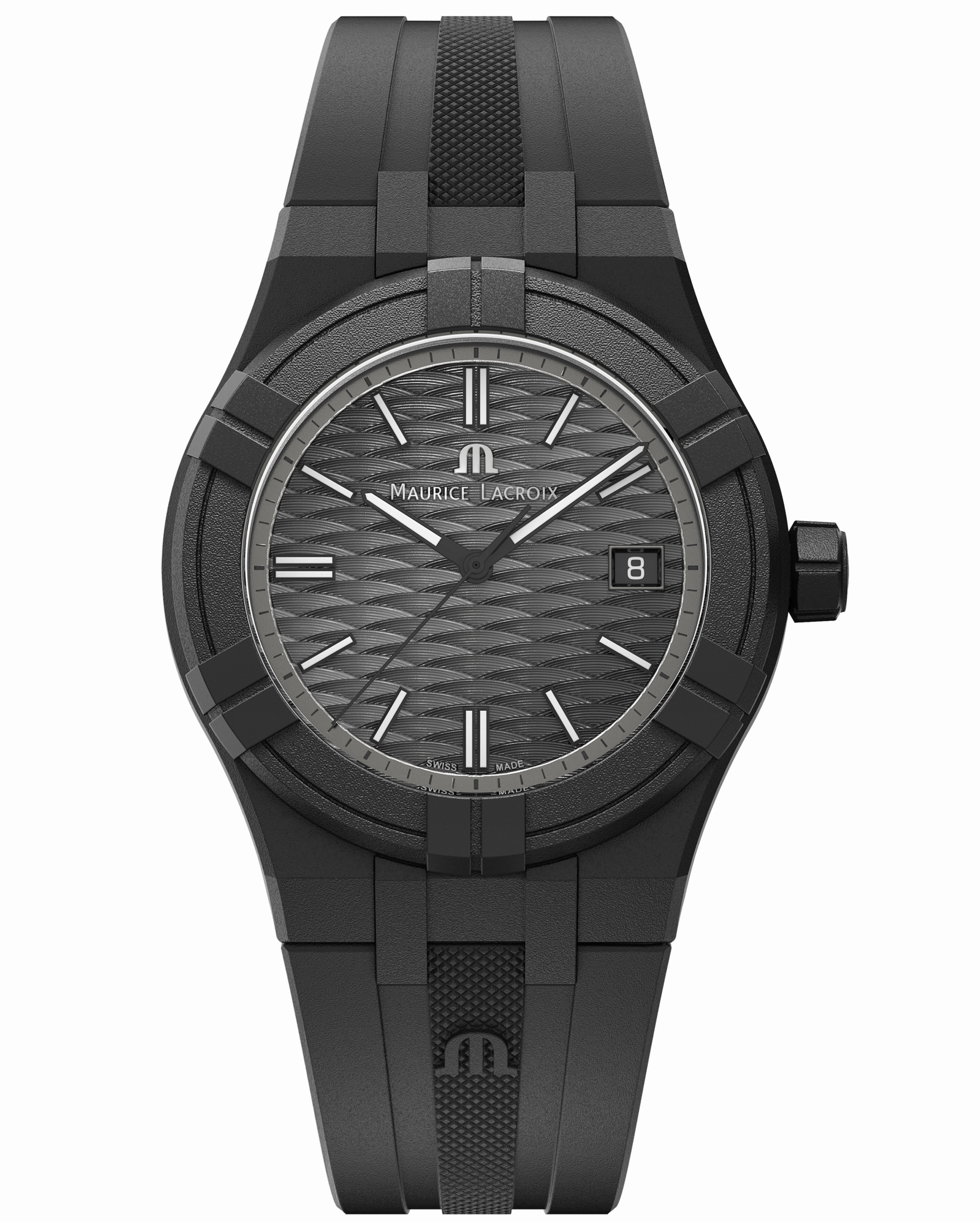 Maurice Lacroix Swiss Made Tide Date 40mm Black Authentic Watch