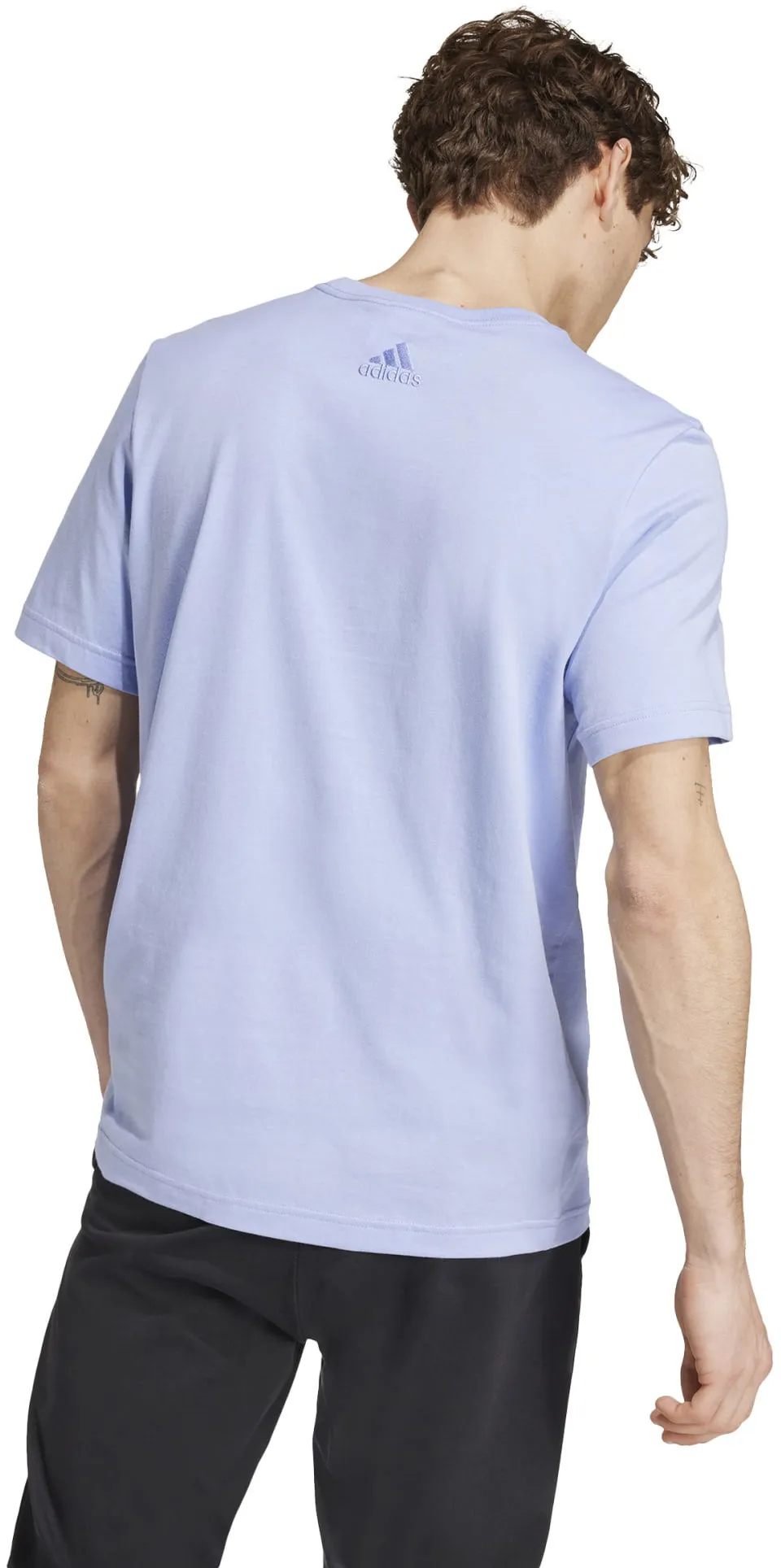 Men's Essentials Single Jersey Linear Embroidered Logo T-Shirt