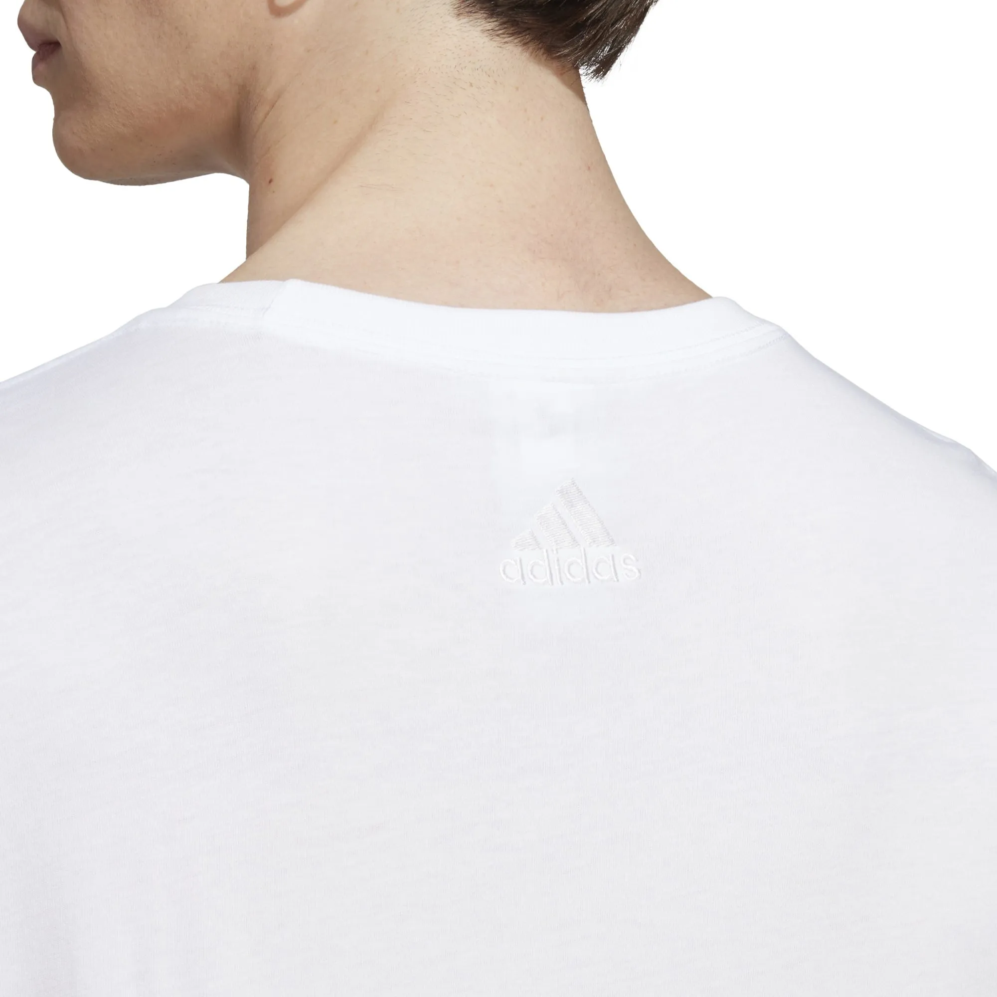 Men's Essentials Single Jersey Linear Embroidered Logo T-Shirt