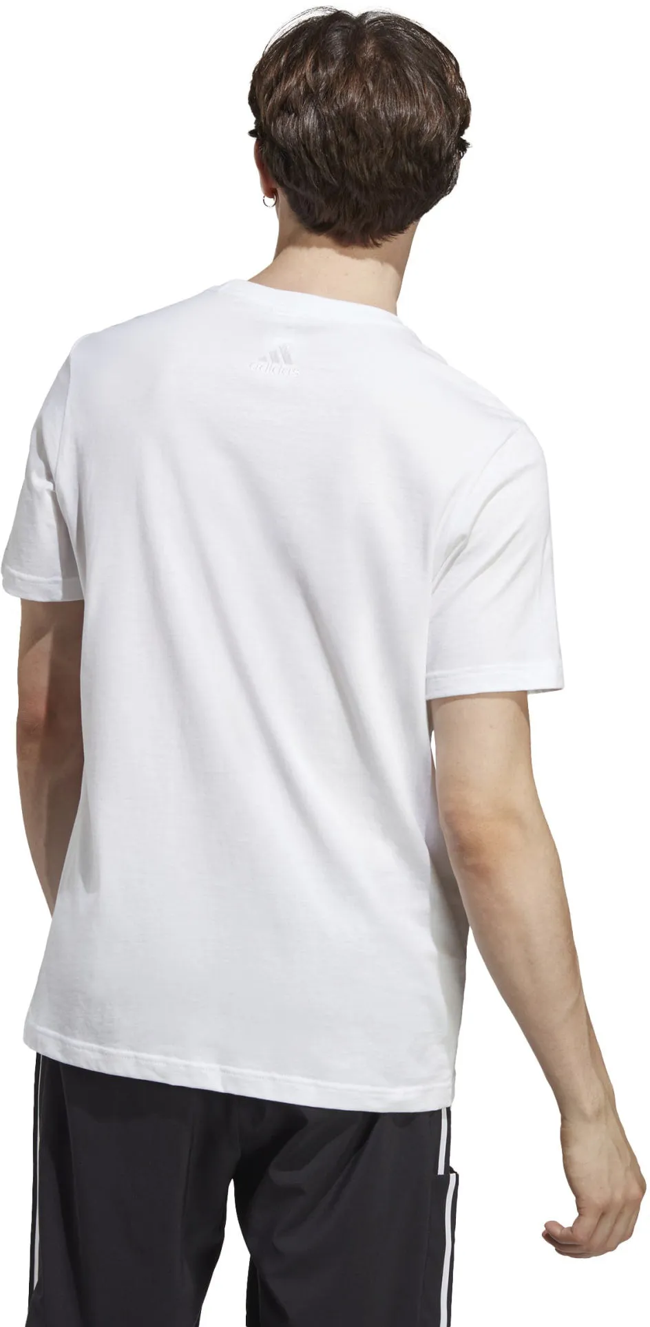Men's Essentials Single Jersey Linear Embroidered Logo T-Shirt