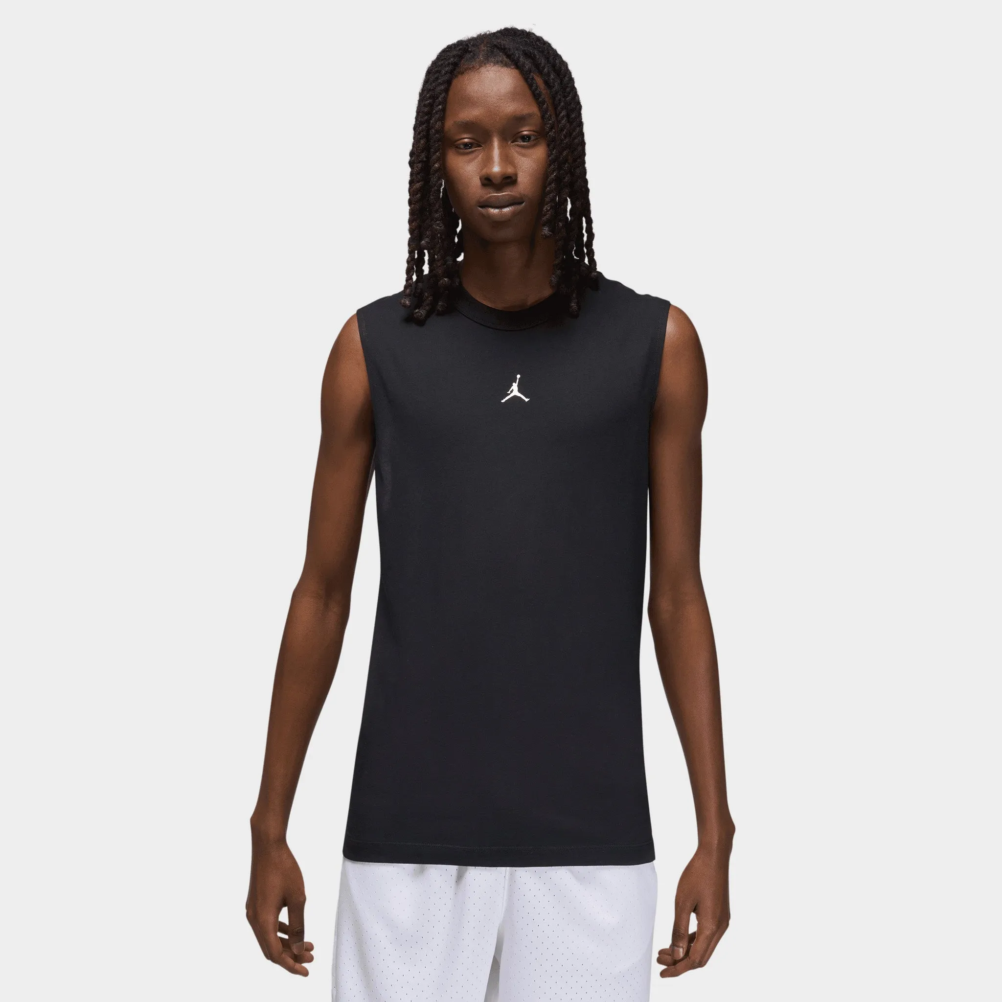 Mens Jordan Jordan Sport Dri-FIT Sleeveless T-shirt Black / White