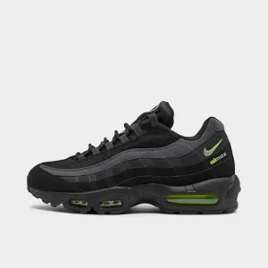 Mens Nike Nike Air Max 95 Black / Light Smoke Grey - Volt