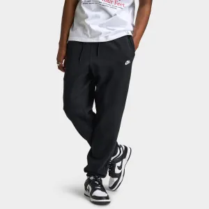 Mens Nike Nike Club Joggers Black / Black - White