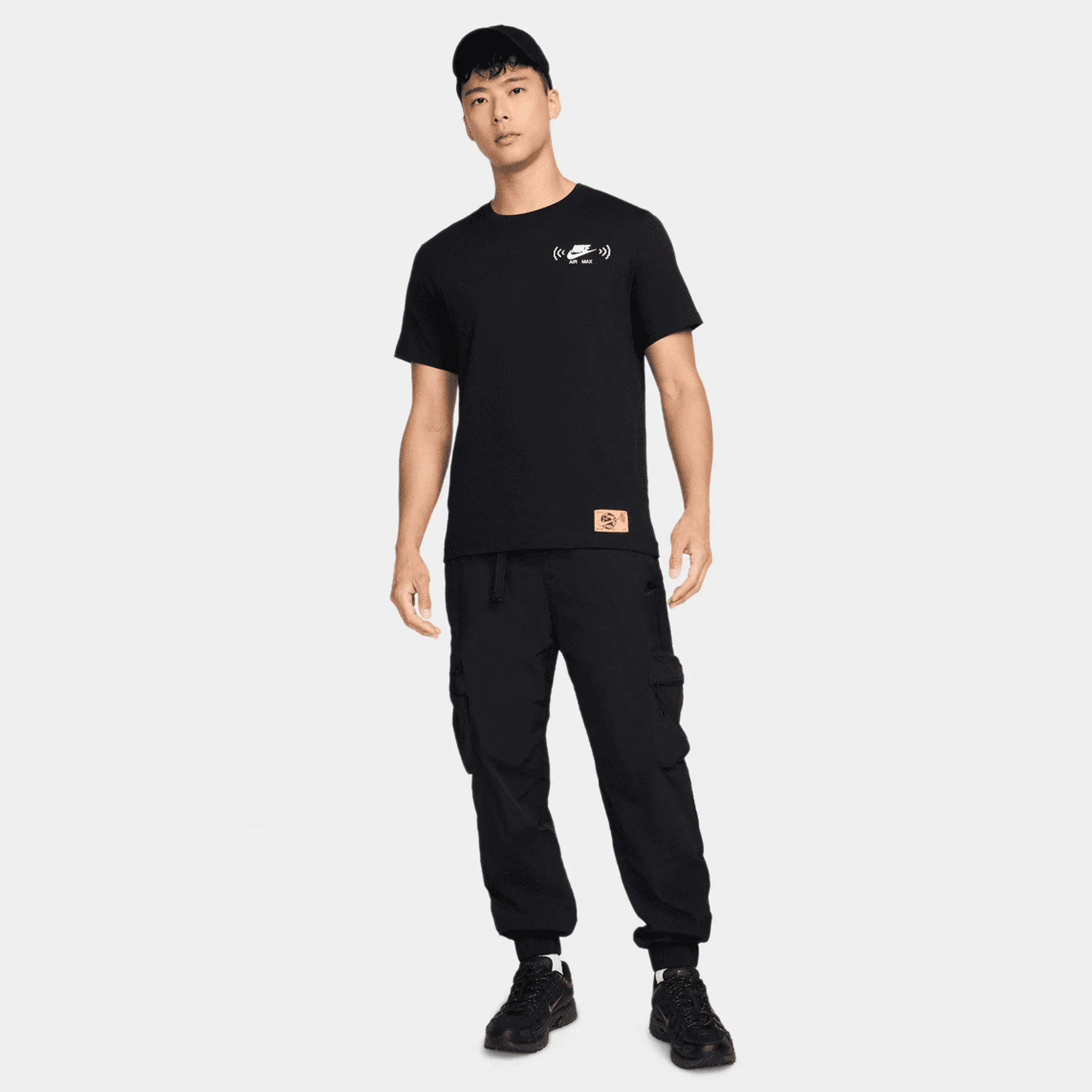 Mens Nike Nike Sportswear 'Swoosh FM' Graphic T-Shirt / Black