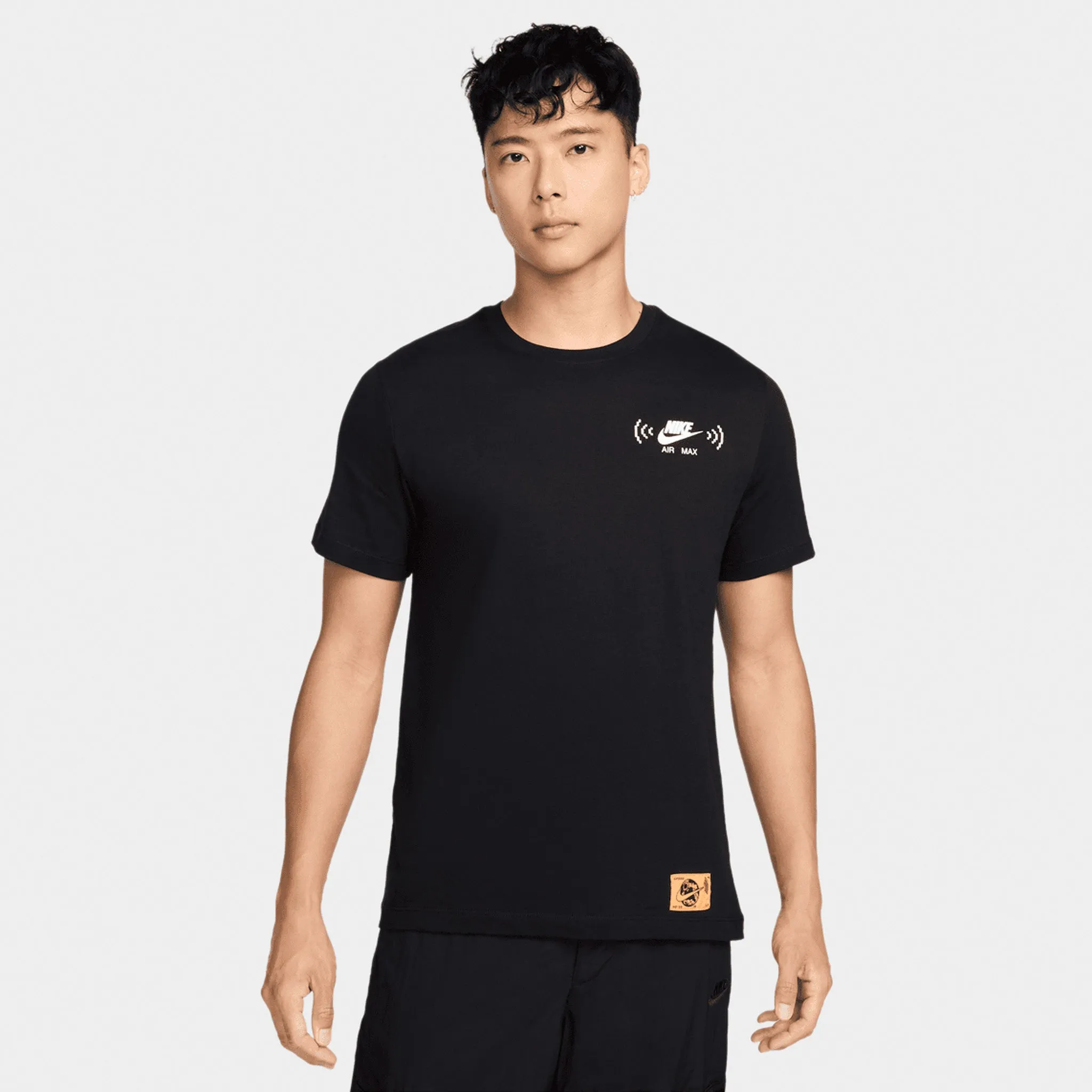 Mens Nike Nike Sportswear 'Swoosh FM' Graphic T-Shirt / Black