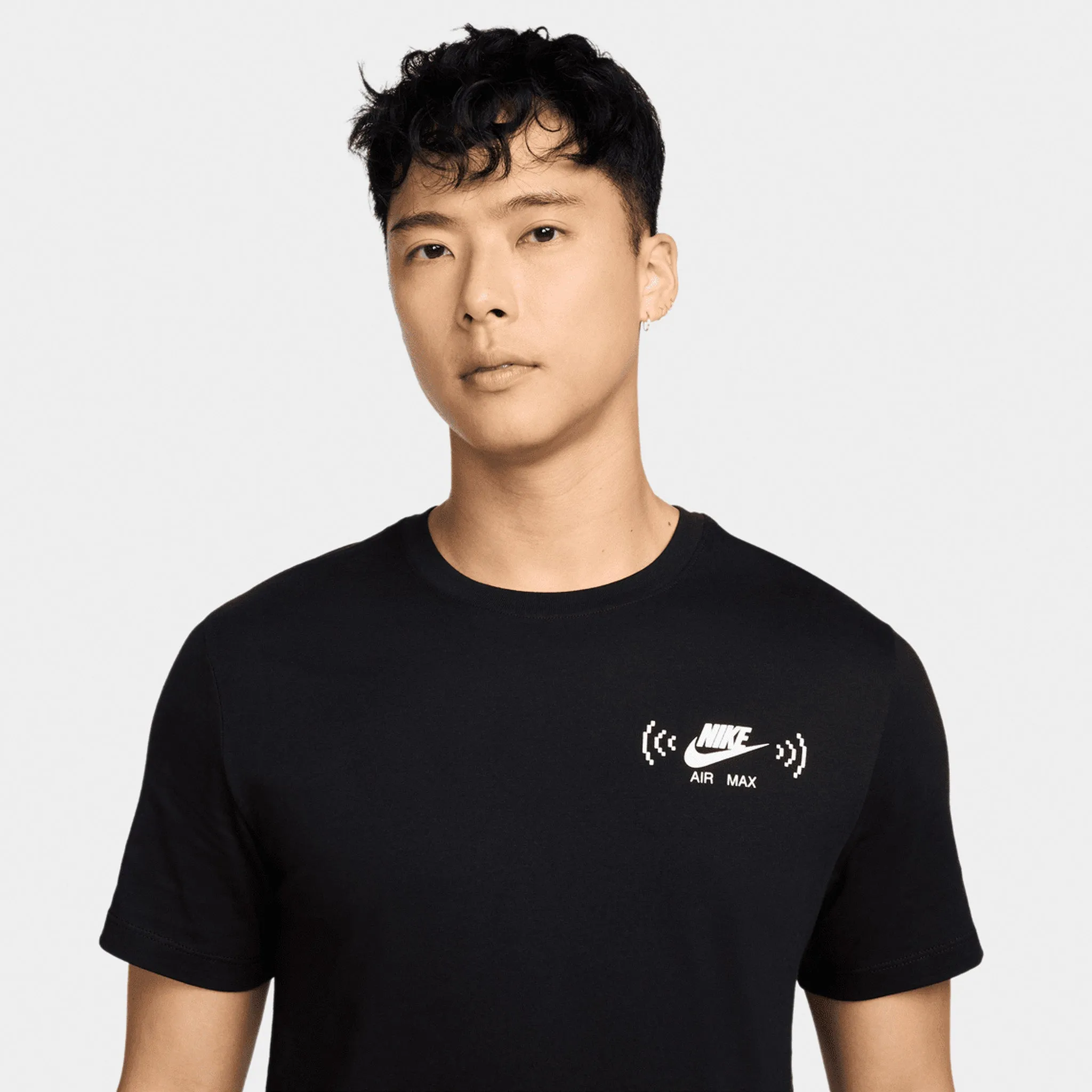 Mens Nike Nike Sportswear 'Swoosh FM' Graphic T-Shirt / Black