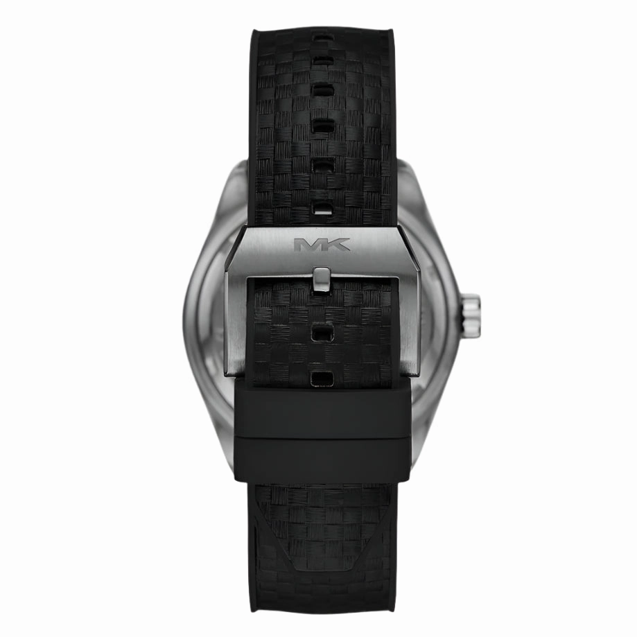 Michael Kors Accelerator 2.0 Gents Three-Hand Date Black Nylon and Silicone Watch