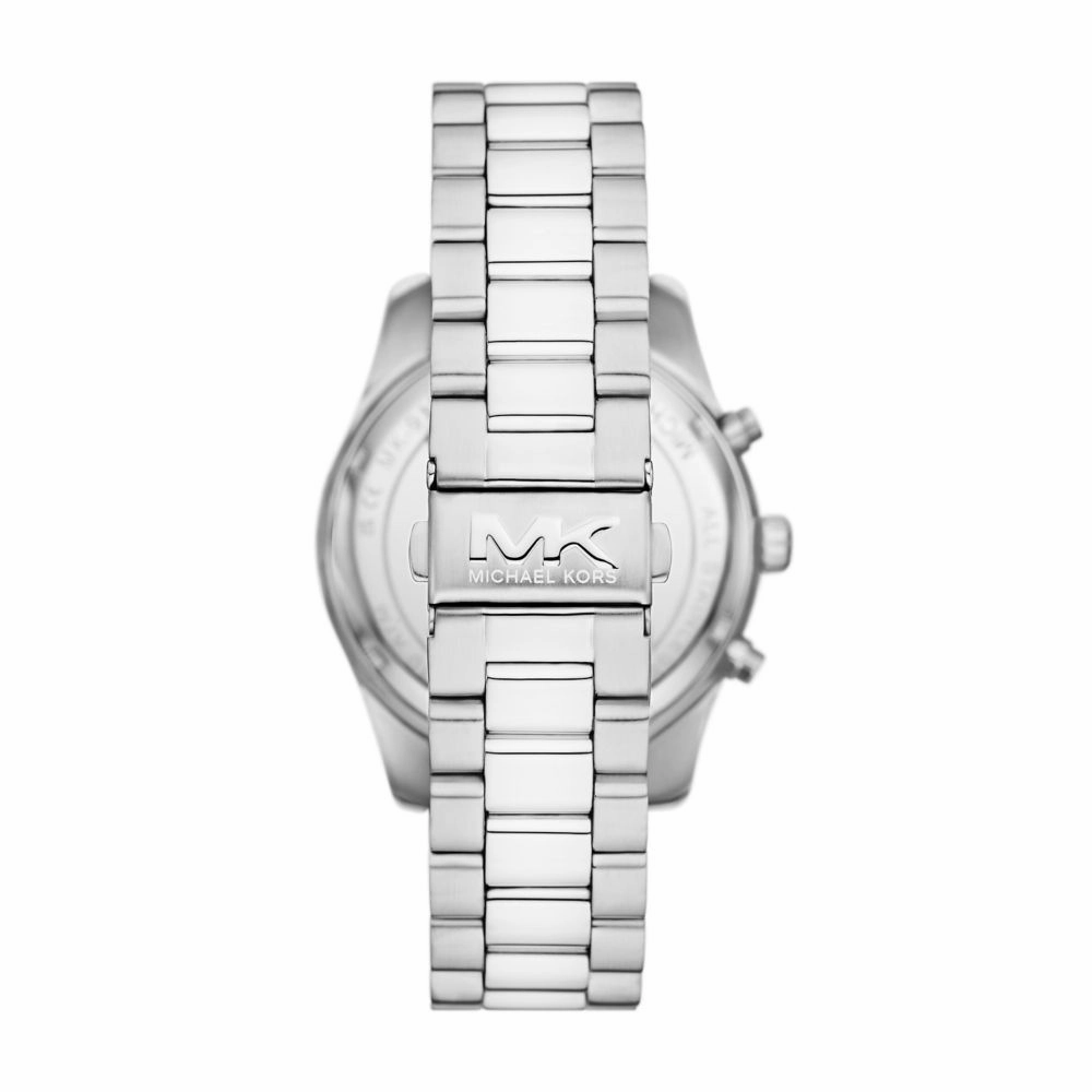 Michael Kors Lexington Chronograph Gents Green Dial Stainless Steel Watch