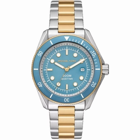 Michael Kors Men's Watch - Maritime Blue Dial Two Tone Steel Bracelet | MK9169