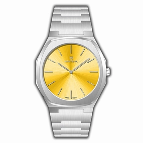 Monteva Slim SKA Gents Watch with Yellow Dial