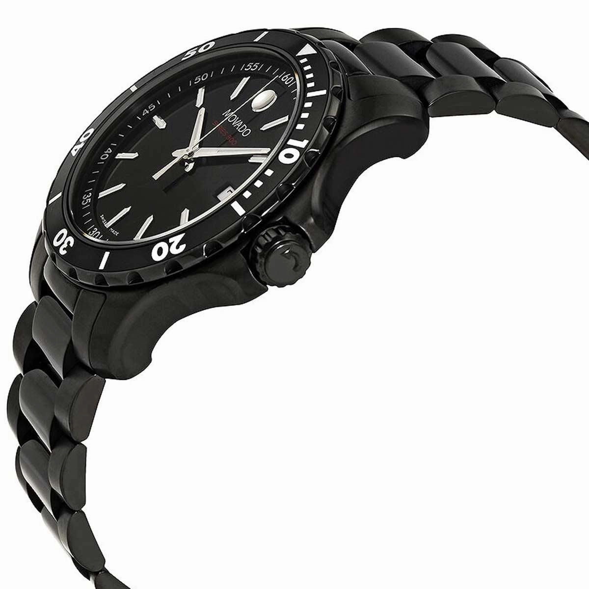 Movado Men's Watch - Series 800 Black Dial Stainless Steel Bracelet | 2600143