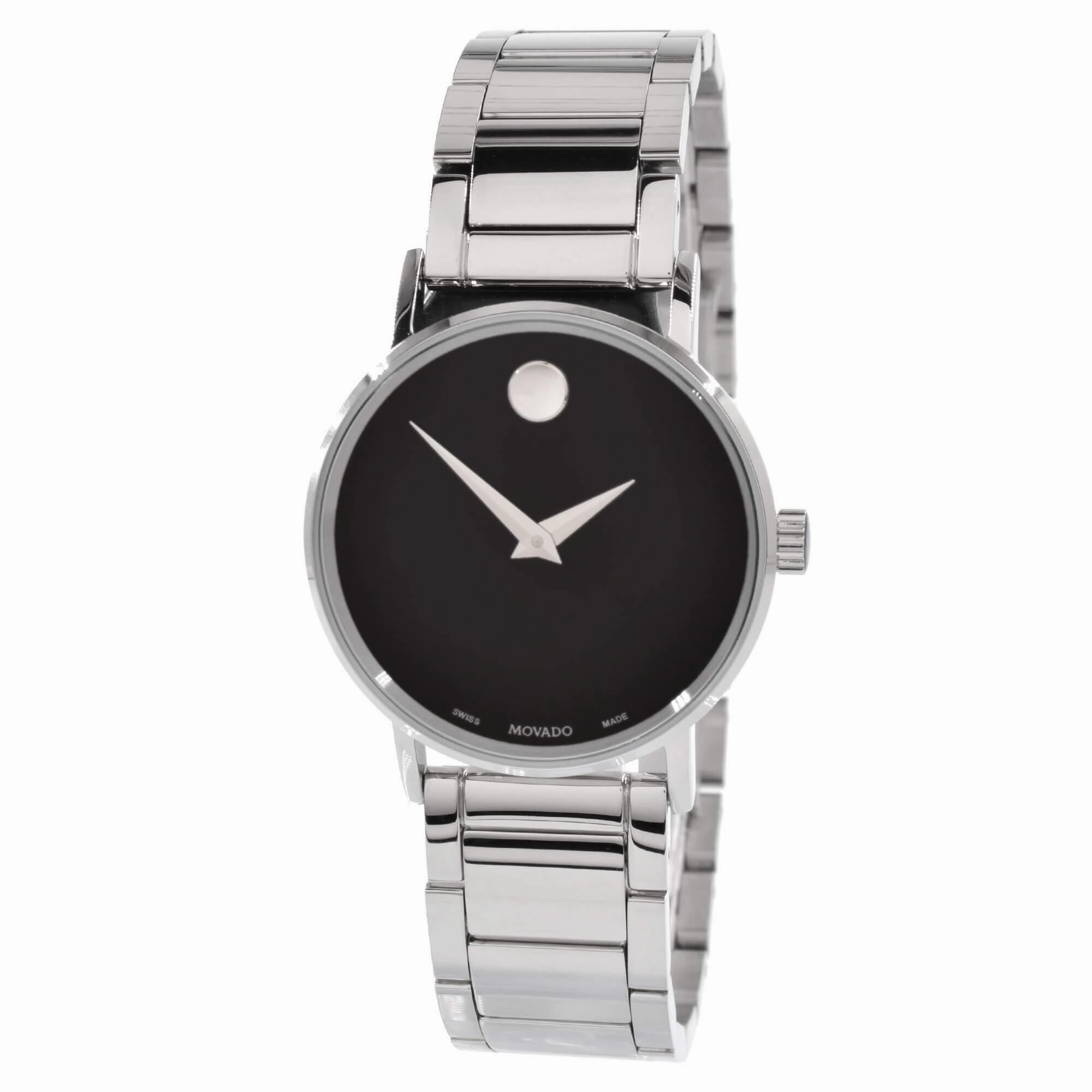Movado Unisex Watch - Quartz Black Museum Dial Silver Tone Bracelet | 0607234