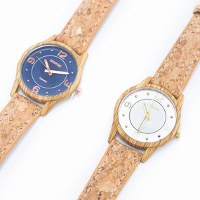 Natural Cork Strap watch women fashion Watch WA-395without box)