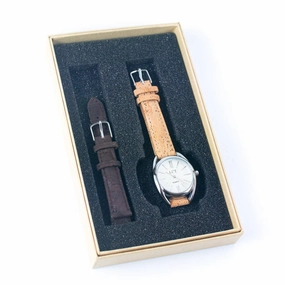 Natural Cork watch ladies  fashion Watch WA-415-A/Bwith box