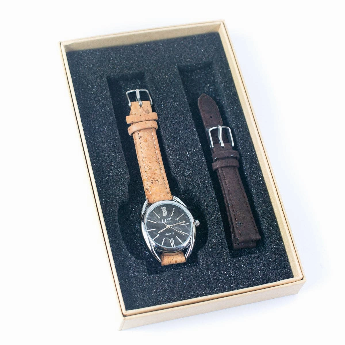 Natural Cork watch ladies  fashion Watch WA-415-A/Bwith box