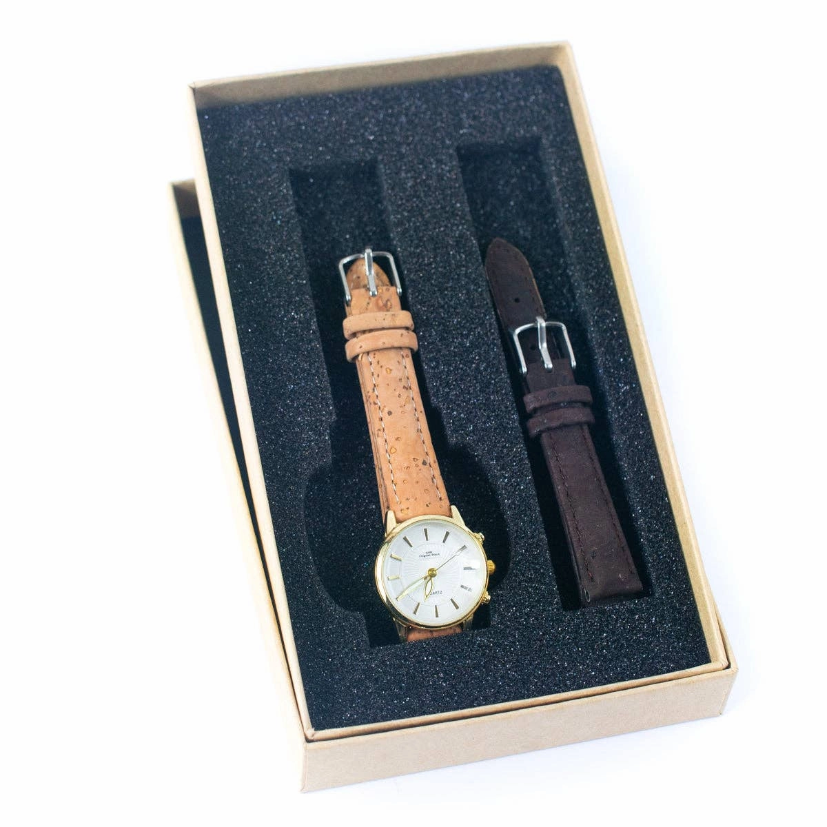 Natural Cork watch ladies  fashion Watch WA-416-BOX-A/Bwith box