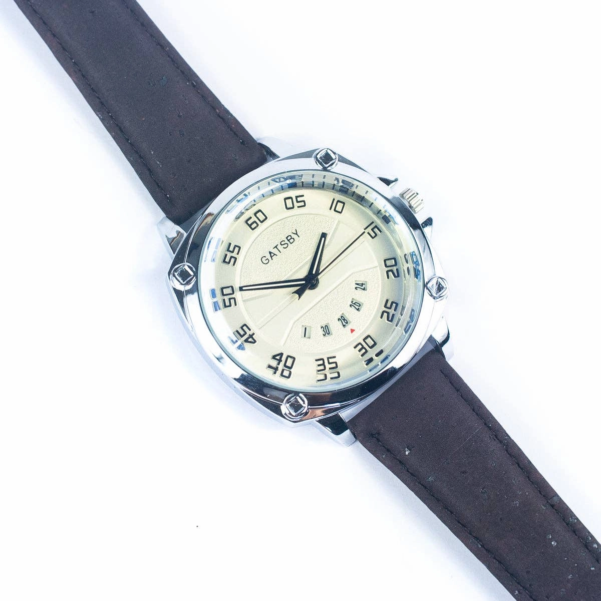 Natural Cork watch man  fashion Watch WA-408-BOXwith box