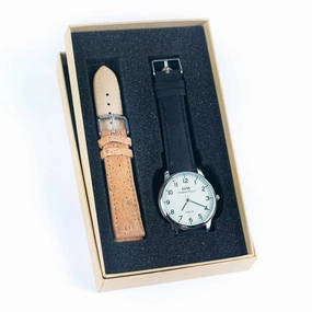 Natural Cork watch Unisex fashion Watch WA-413-BOXwith box