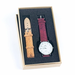 Natural Cork watch Unisex fashion Watch WA-414-BOX-1with box