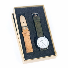 Natural Cork watch Unisex fashion Watch WA-414-BOX-2with box