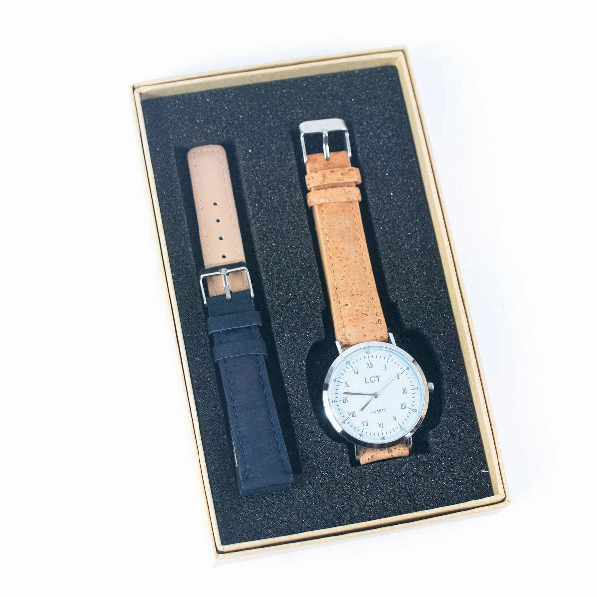 Natural Cork watch Unisex fashion Watch WA-417-BOX-A/B/Cwith box