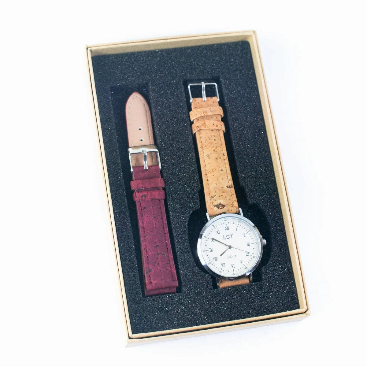 Natural Cork watch Unisex fashion Watch WA-417-BOX-A/B/Cwith box