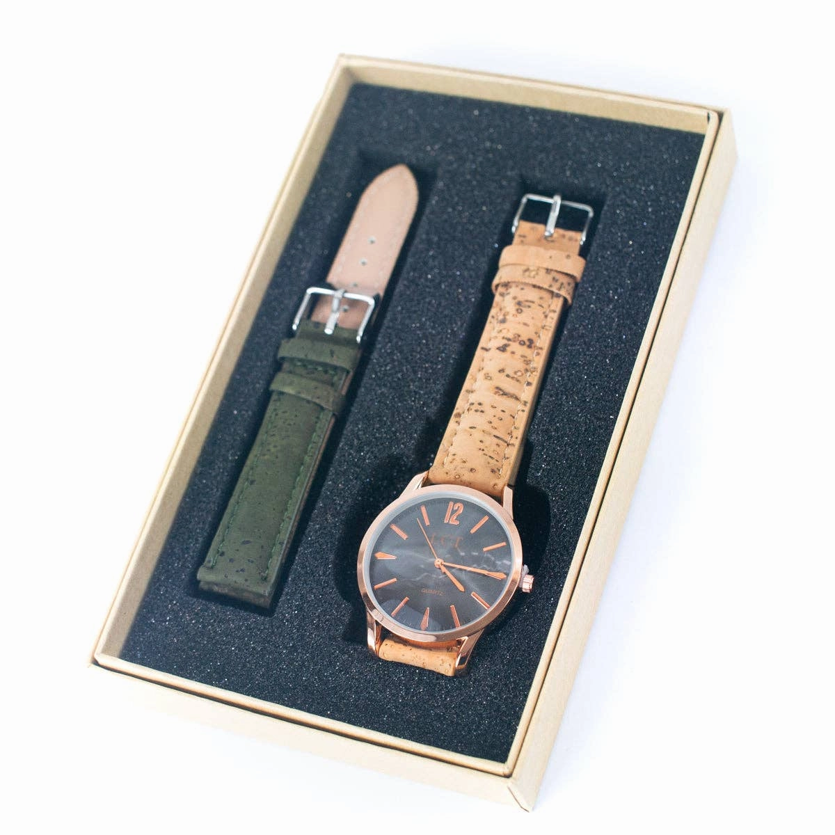 Natural Cork watch Unisex fashion Watch WA-419-BOX-A/B/C/C/D/Ewith box
