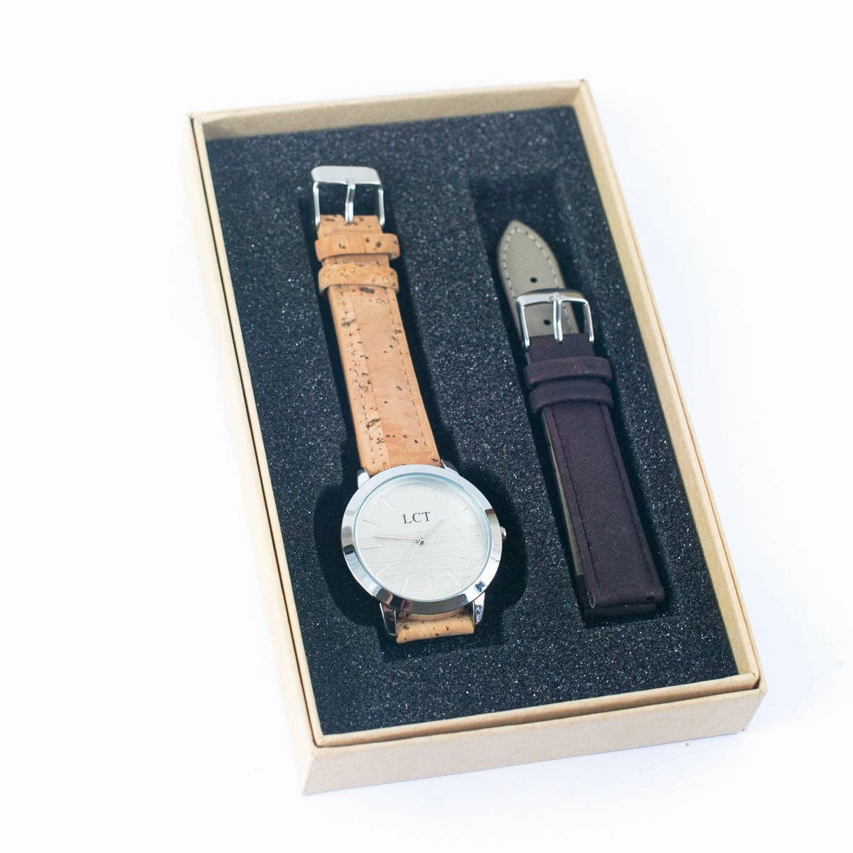 Natural Cork watch Unisex fashion Watch WA-420-BOXwith box