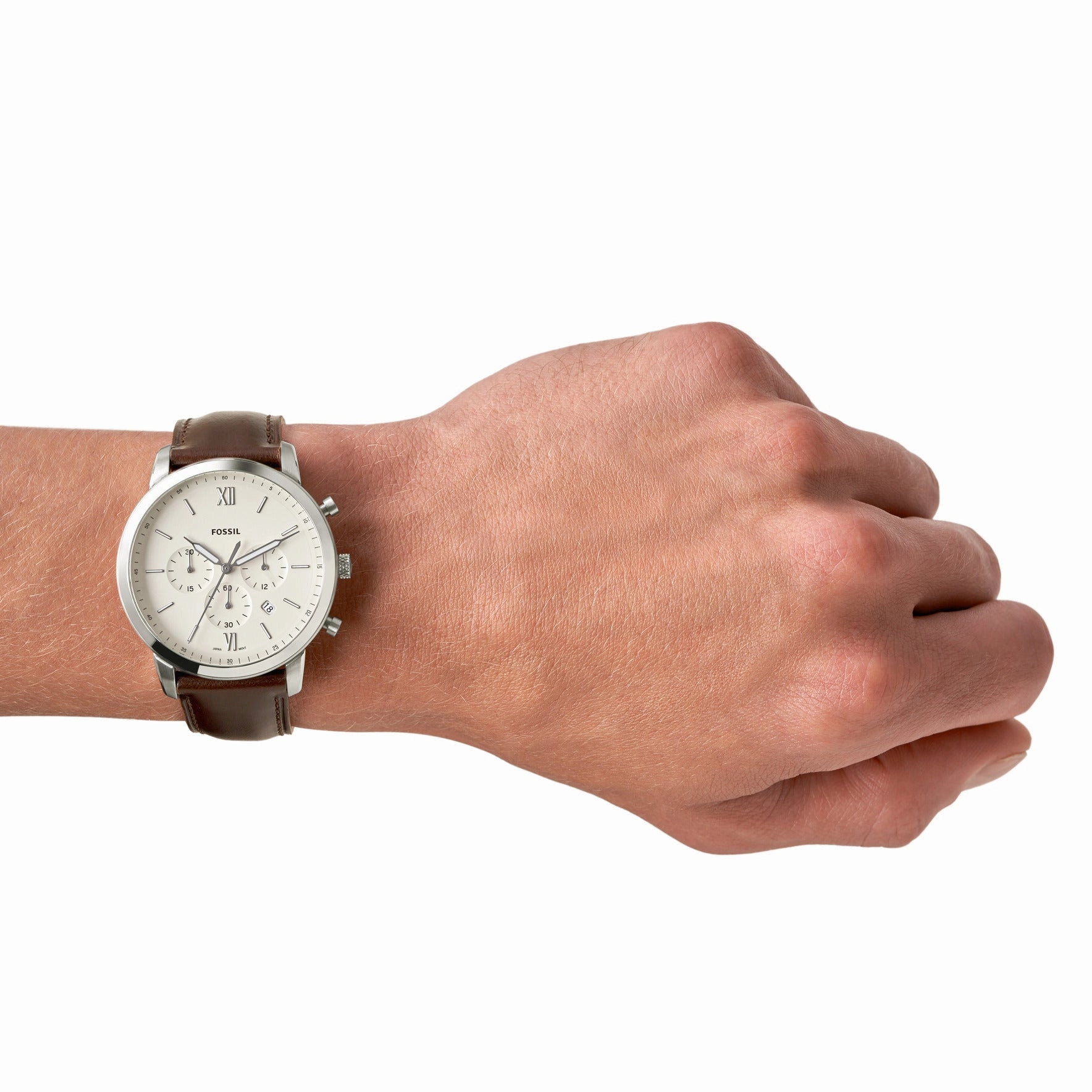 Neutra Chronograph Brown Leather Watch