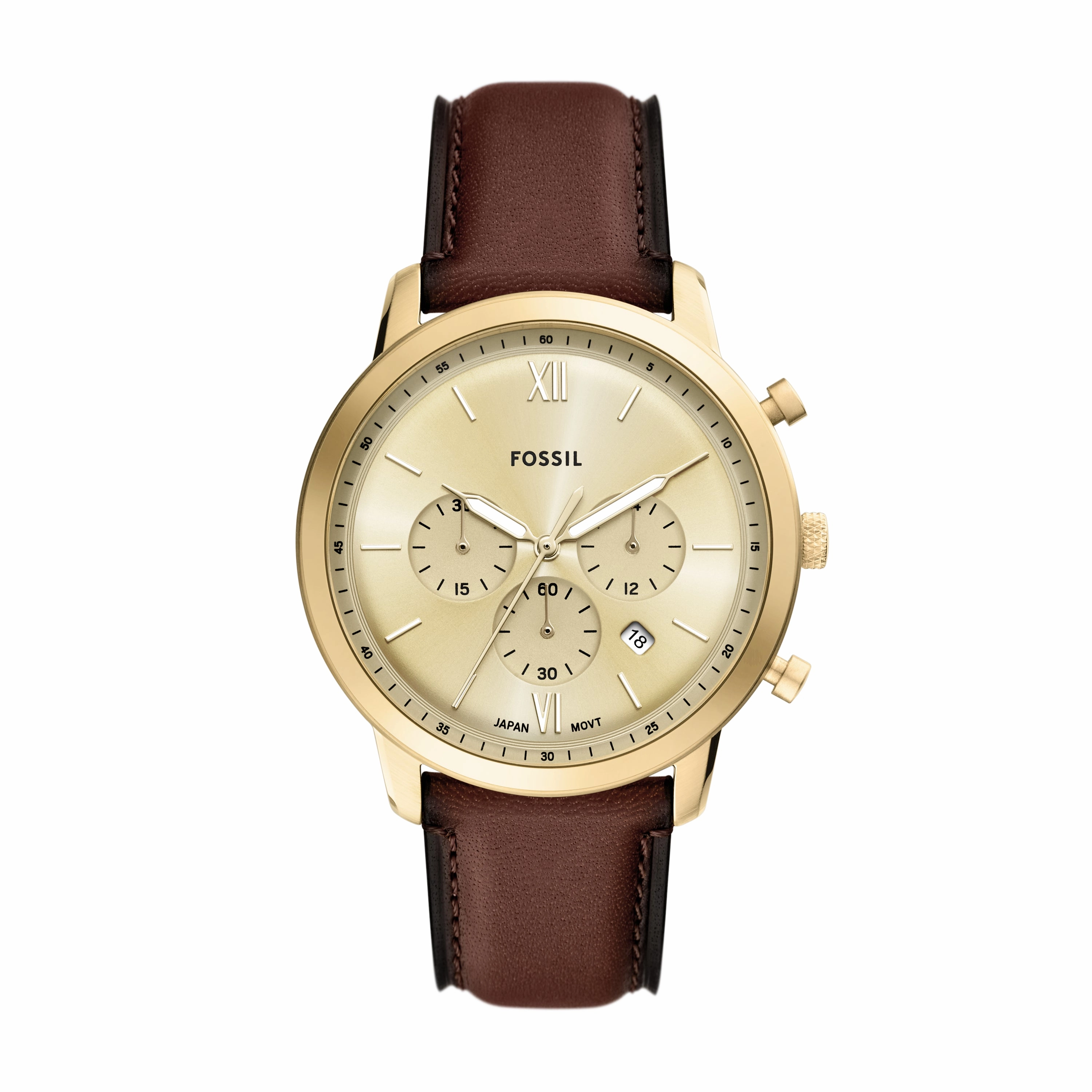 Neutra Chronograph Brown Leather Watch