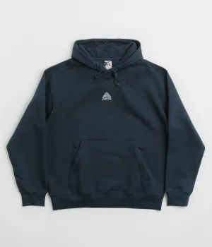 Nike ACG Therma-FIT Fleece Hoodie - Armory Navy / Black / Summit White Nike ACG Outdoor Clothing