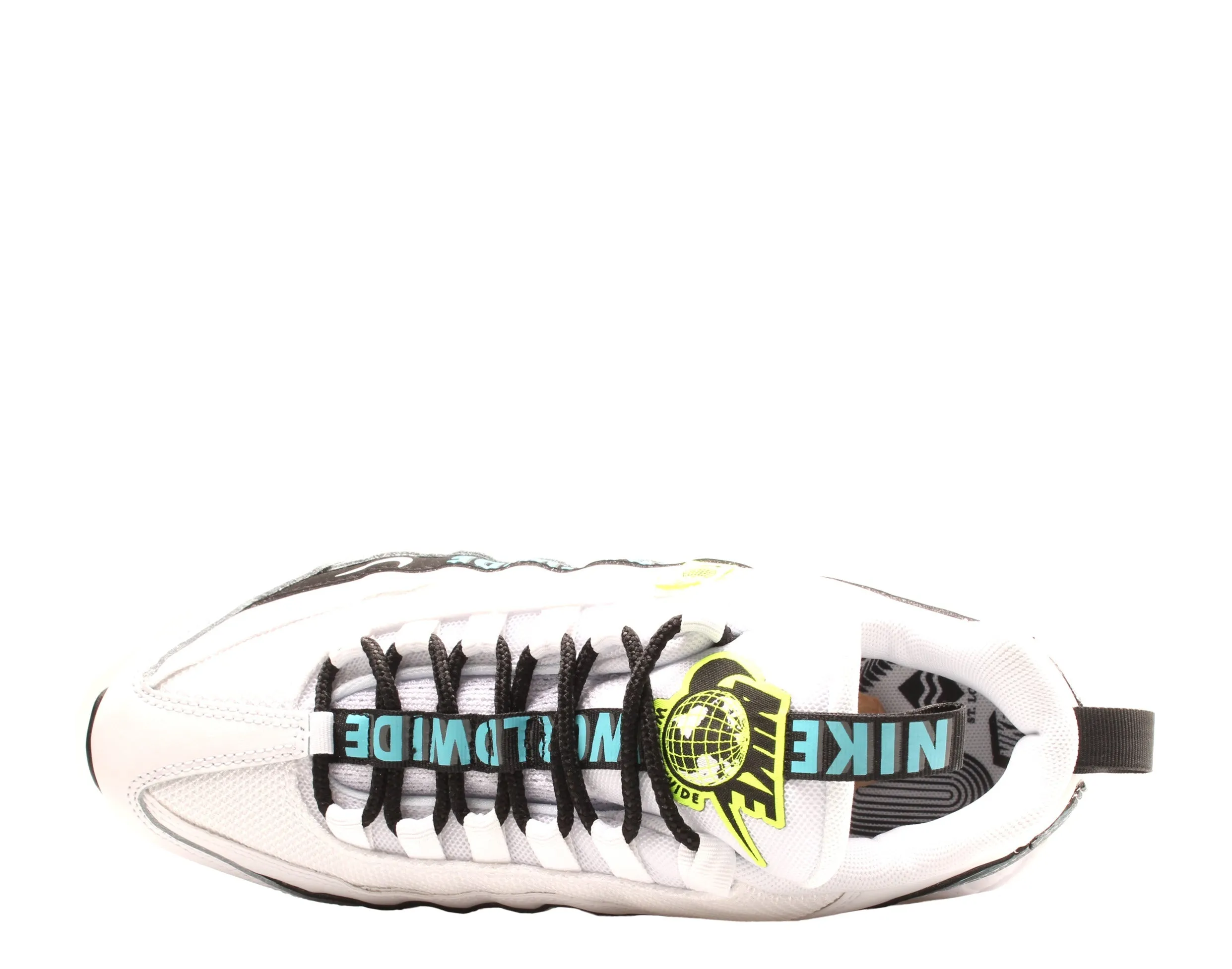 Nike Air Max 95 SE White/Blue Fury-Volt-Black Men's Running Shoes CT0248-100