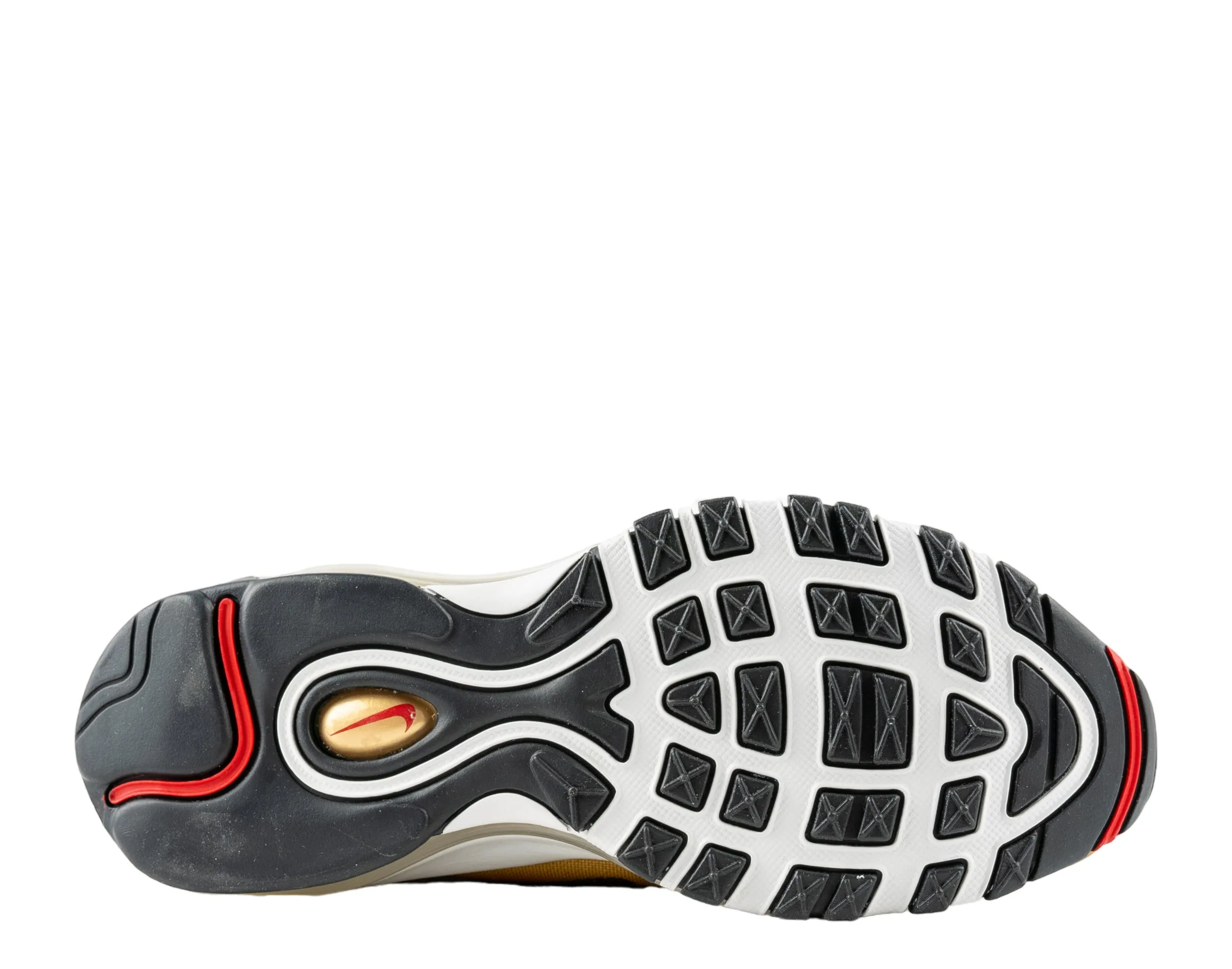 Nike Air Max 97 OG Golden Bullet/Varsity Red Women's Running Shoes DQ9131-700